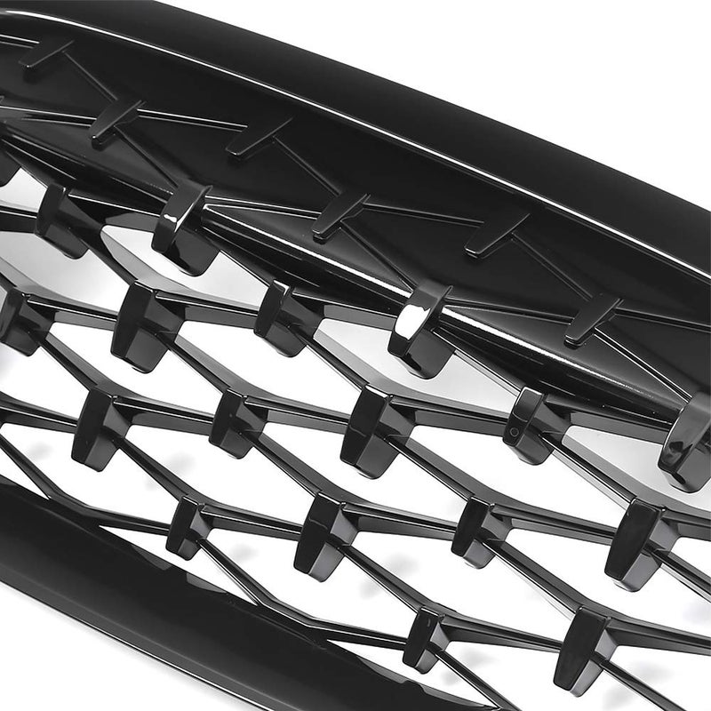 SNA G20 Grill, Diamond Front Kidney Grille for 2019-2022 BMW 3 Series G20 (ABS Gloss Black Grill) - Image 5